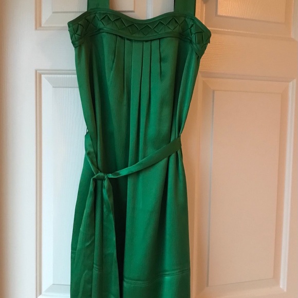 NWT Banana Republic green satin dress - Picture 7 of 10